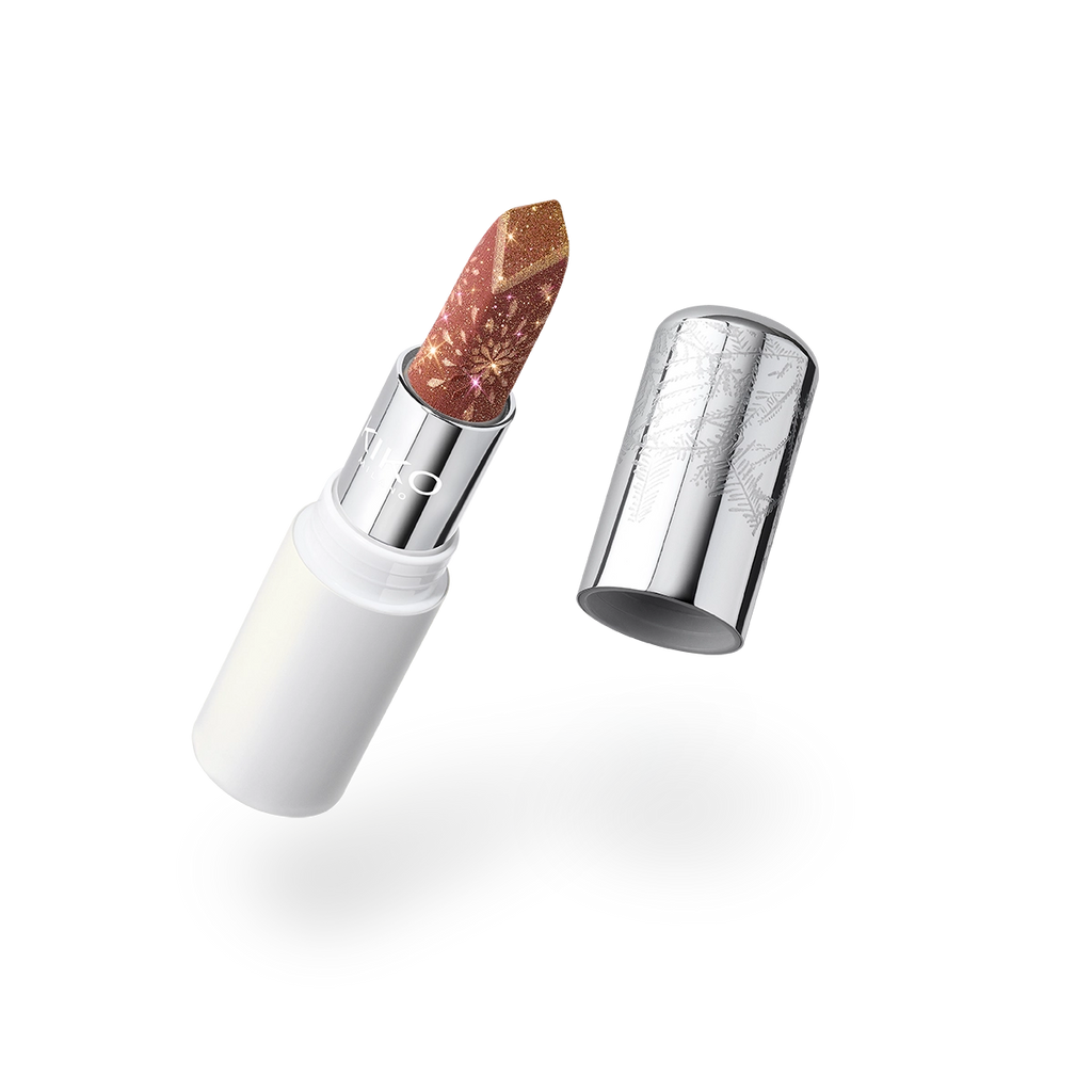Snow-Kissed Holiday Sparkly Peaks Lipstick
