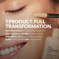 Full Coverage 2-In-1 Foundation & Concealer